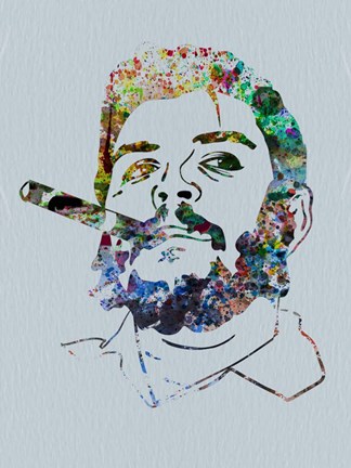 Framed Che Watercolor Print