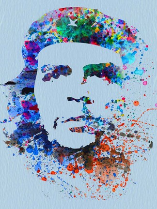 Framed Che Guevara Watercolor Print