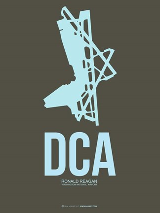 Framed DCA Washington 1 Print
