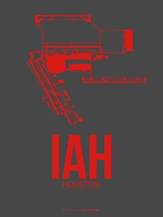 Framed IAH Houston Airport 1 Print