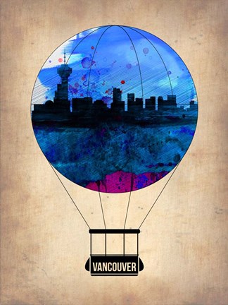 Framed Vancouver Air Balloon Print