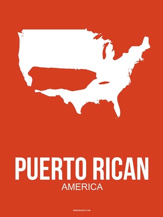 Framed Puerto Rican America 3 Print