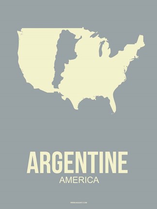 Framed Argentine America 3 Print