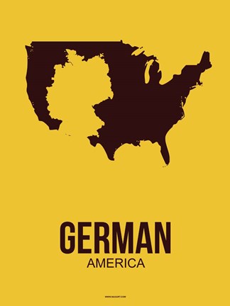 Framed German America 3 Print