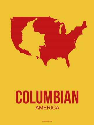 Framed Columbian America 3 Print