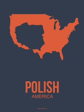 Framed Polish America 2 Print