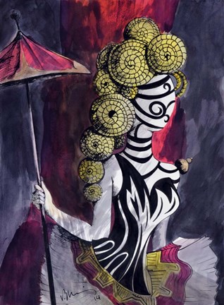 Framed Tutu Parapluie Print