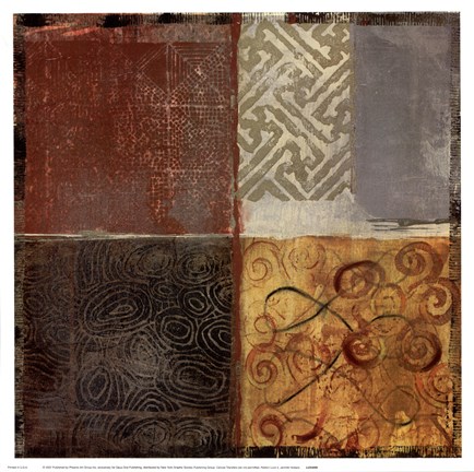 Framed Pattern Luck II Print