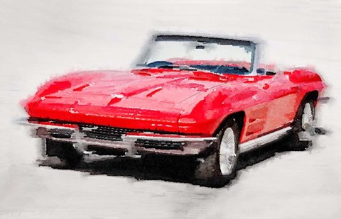 Framed 1964 Corvette Stingray Print