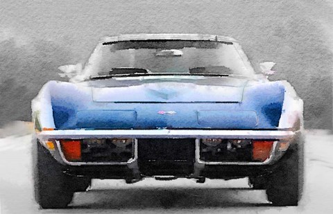 Framed 1972 Corvette Front End Print