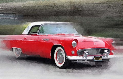 Framed 1955 Ford Thunderbird Print