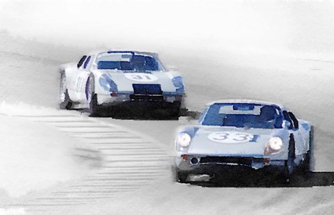 Framed Porsche 904 Racing Print
