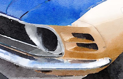 Framed Ford Mustang Front Detail Print