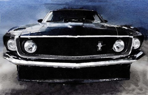 Framed 1968 Ford Mustang Shelby Front Print