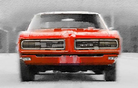 Framed 1968 Pontiac GTO Front Print
