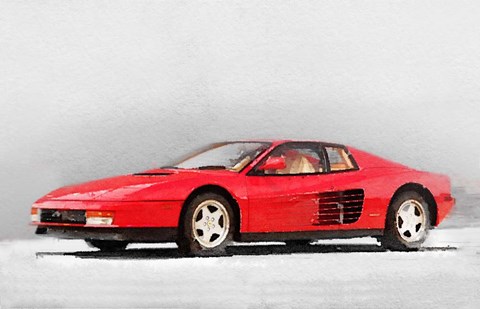 Framed 1983 Ferrari 512 Testarossa Print