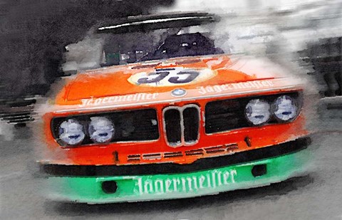 Framed BMW Front End Print