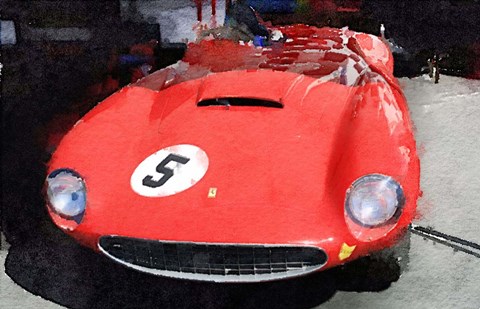 Framed 1962 Ferrari in the Pits Print