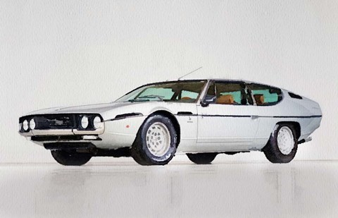 Framed Lamborghini Espada Print