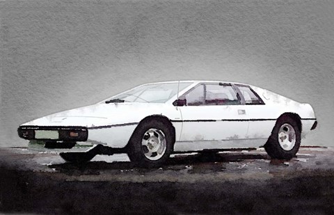 Framed 1976 Lotus Esprit Coupe Print