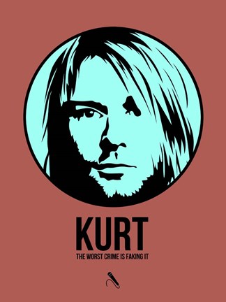 Framed Kurt 2 Print