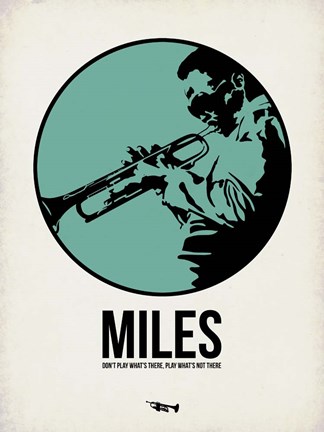 Framed Miles 1 Print