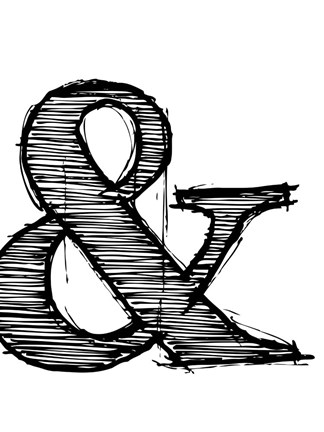 Framed Ampersand 1 Print