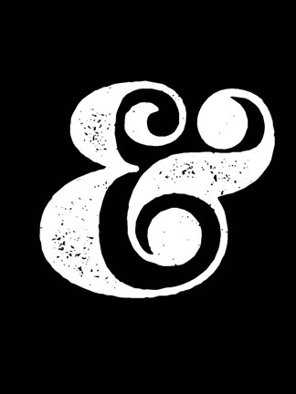 Framed Ampersand Black Print