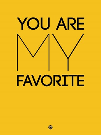 Framed You Are My Favorite Yellow Print