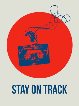 Framed Stay On Track Circle 1 Print