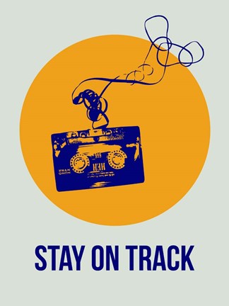 Framed Stay On Track Circle 2 Print