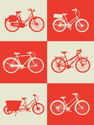 Framed Bicycle Collection 1 Print