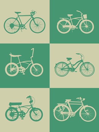 Framed Bicycle Collection 4 Print