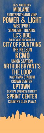 Framed Streets of Kansas 3 Print