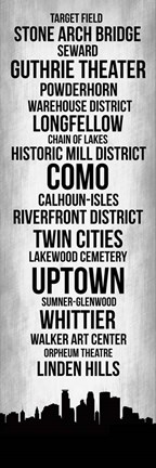 Framed Streets of Minneapolis 4 Print