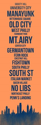 Framed Streets of Philadelphia 4 Print