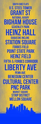 Framed Streets of Pittsburgh 4 Print