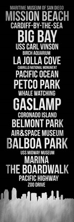 Framed Streets of San Diego 2 Print