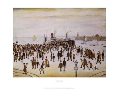 Framed Ferry Boats Print