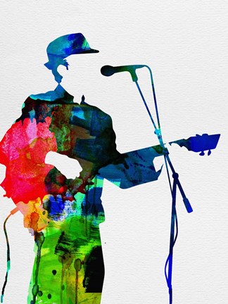 Framed Leonard Watercolor Print