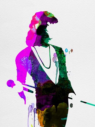 Framed Freddie Watercolor Print