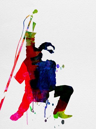 Framed Bono Watercolor Print