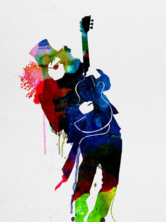 Framed Slash Watercolor Print