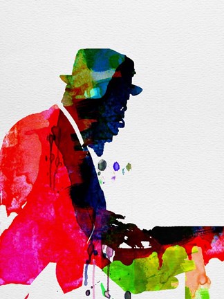 Framed Thelonious Watercolor Print