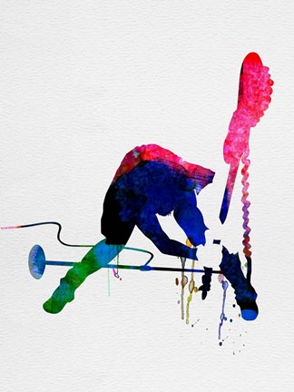 Framed Joe Watercolor Print