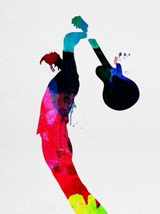 Framed Roger Watercolor Print