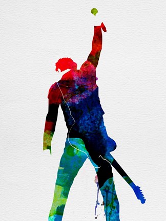 Framed Bruce Watercolor Print