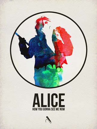 Framed Alice Watercolor Print