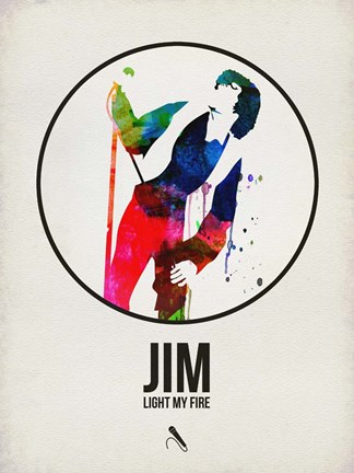 Framed Jim Watercolor Print