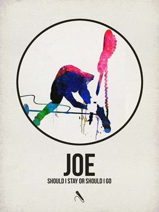 Framed Joe Watercolor Print